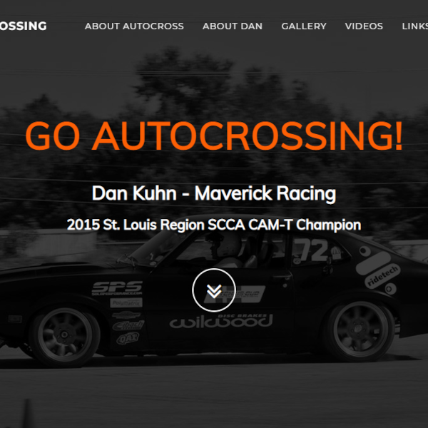Screen shot of Go Autocrossing web site